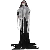 Halloween Animatronics, 13x57 Standing Haunted Angel Ghost