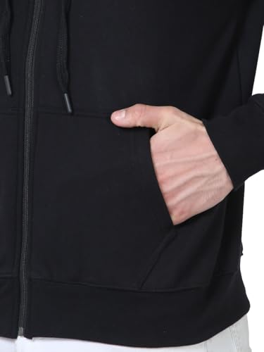 Image of Scott International Men's Solid Cotton Hoodies for Men, Trendy and Comfortable Sweatshirts for Men, Stylish Winter Wear with Hood and Pockets, Fashionable Hooded Sweatshirts