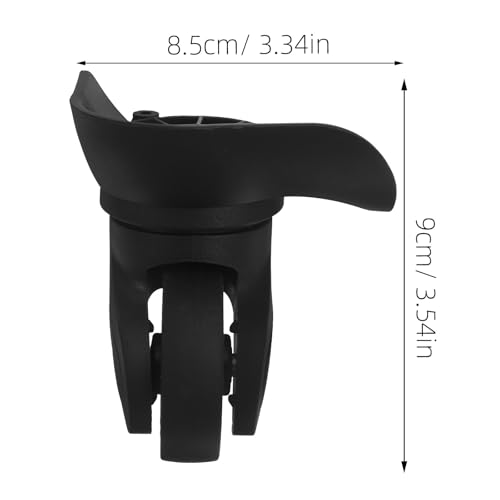 BESPORTBLE 2pcs Replacement Luggage Wheel: Travel Suitcase Wheel Swivel Spinner Casters Roller Replacement Kit for Luggage Suitcase Travel Bag Black2