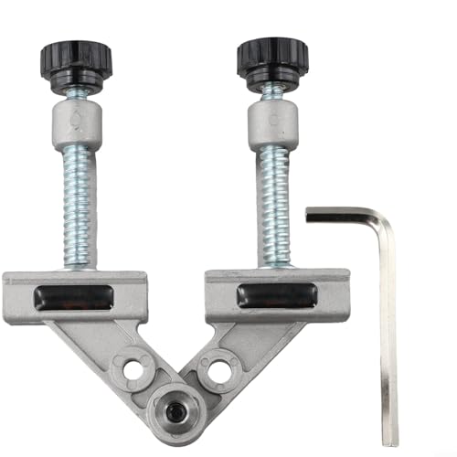 Abrazadera de ángulo recto ajustable de 1 a 40 mm de grosor de la placa de 180° para soldadura de carpintería y proyectos de bricolaje, construcción de aleación de aluminio (TCA2)