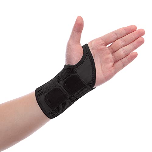 FITTOO Muñequera Tunel Carpiano con 2 Férulas Muñequera Ortopedica Ajustable Soporte de Muñeca para Esquinces Tendinitis 1 PCS (Negro - Mano Izquierda) Cover