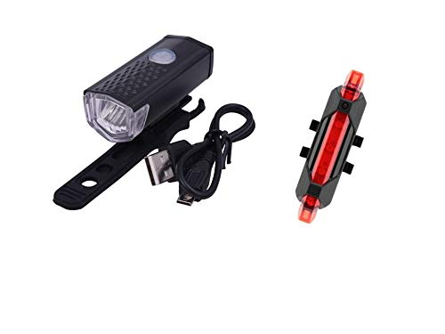 Dark Horse® Bicycle 3 Mode LED Front & 5 LED USB Tail Light Combo LED Front Rear Light Combo (Black, Red) (B08N65Z2YF) Amazon Price History, Amazon Price Tracker