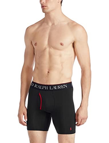 Image of POLO RALPH LAUREN Men's Underwear Boxer Briefs Pack, 3-Pack, 4D Flex Cooling Microfiber Underwear, Wicking Boxer Briefs
