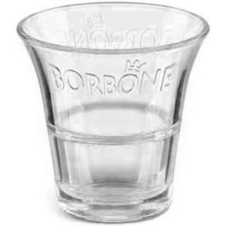 TSJESMIC Set di 8 Bicchierini in Vetro Trasparente per Caffè Borbone