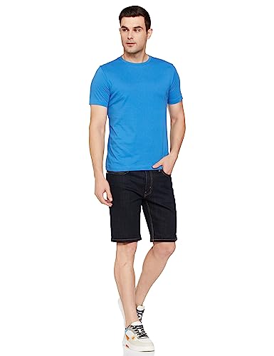 Image of Amazon Brand - Symbol Men's Solid Cotton T Shirt | Round Neck | Half Sleeve | Plain-Regular Fit (Available in Plus Sizes)