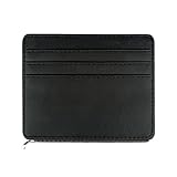 Design ：Ce porte-cartes se ferme en toute sécurité, même lorsque tous les emplacements sont remplis, pour éviter que vos cartes ne glissent ou ne se perdent