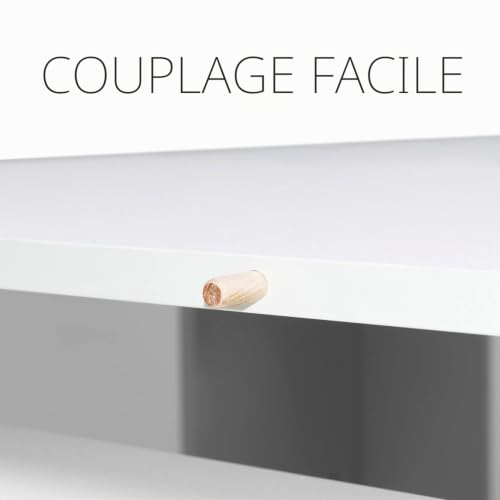 FRANKYSTAR Fortino Table console extensible de 50 à 250 cm table extensible table escamotable design moderne avec finition blanche jusqu'à 12 places. – vue 9