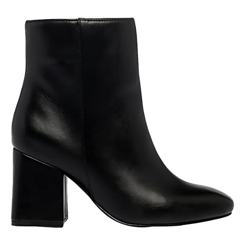 Image of MONROW Stylish and Lightweight Durable and Comfortable Casual Block Heel Boots for Women and Girls for Everyday