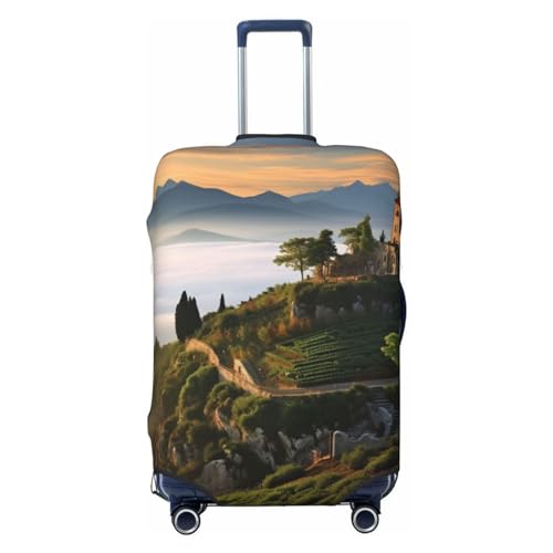 Housse de protection élastique de valise noire pour sécuriser vos longs voyages en taille L