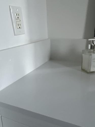 Solid White Engineered Marble Threshold Saddle Polished, For Shower Curb, Bathroom Vanity Backsplash, Window Sill, Maintenance Free, Stain Resistant (5" X 36") #TOP6