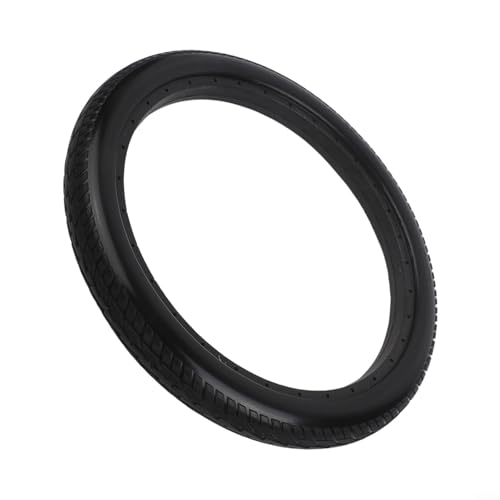 Image of 16x1.75 Solid Tire for Wheelchair and Bicycle, Puncture Proof Rubber Tyre, Maintenance Free Airless Replacement Wheel, Non-Inflatable Tire for Smooth Ride, Black(black)