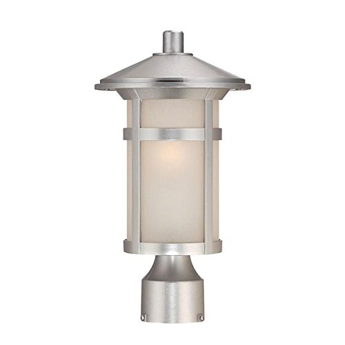 Acclaim 39107Bs Phoenix Collection 1-Light Outdoor Light Fixture Post Lantern, Brushed Silver #TOP1