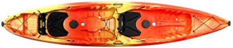 Perception Kayaks Perception Tribe 13.5 Sit on Top Tandem Kayak for All-Around Fun Large Rear Storage with Tie Downs, 13