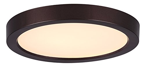 CANARM LED-SM55DL-ORB-C LTD 5.5" LED Round Disk Light, Surface Mounted, Line Volt Without Driver, Painted Oil Rubbed Bronze with Acrylic Lens