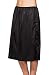 Patricia Lingerie Women's Anti-Cling Half Slip with Lace Trim 25" (Black, 2X)