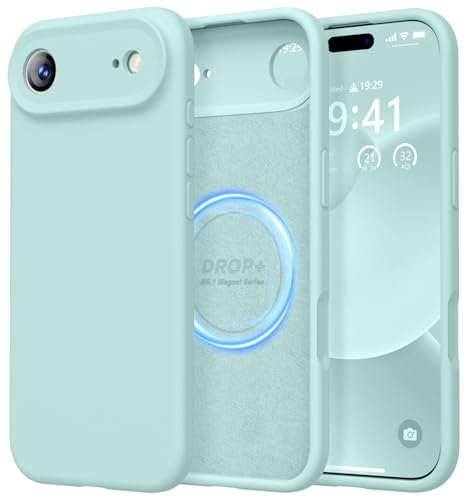 Image of LOVE 3000 Designed for iPhone Air Case, Premium Silicone [Compatible with Magsafe][Soft Anti-Scratch Microfiber Lining] Shockproof Protective Phone Case for Men Women 6.5 inch, Mint