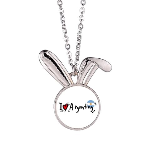 Collier pendentif cœur I Love Argenting Word en argent pour femme