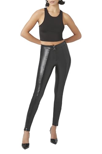 Forever 21 Women's Faux Leather High-Rise Skinny Pants