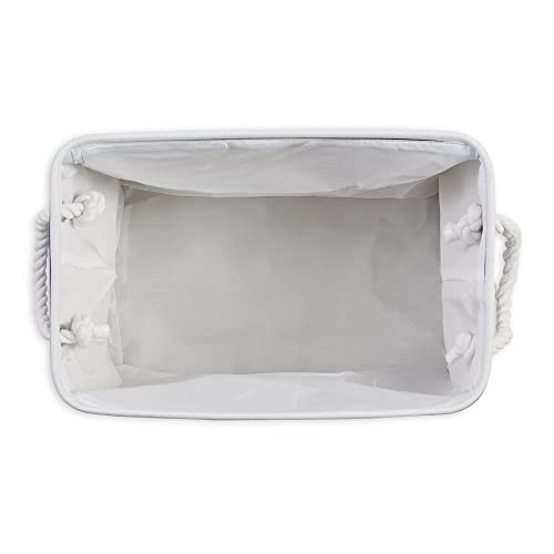 Bone Dry Pet Storage Collection Striped Paw Patch Bin, Medium Rectangle, Navy #TOP2