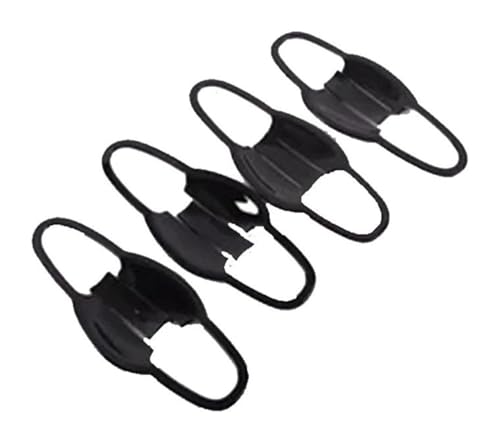 車外ドアハンドルカバー 用 ハイラックス レボ 用 ロッコ 用 フォーチュナー 用 イノーバ Rav4 2016 2017 2018 2019 2020 SR5 ABS クローム カードアハンドルカバー(Black B)