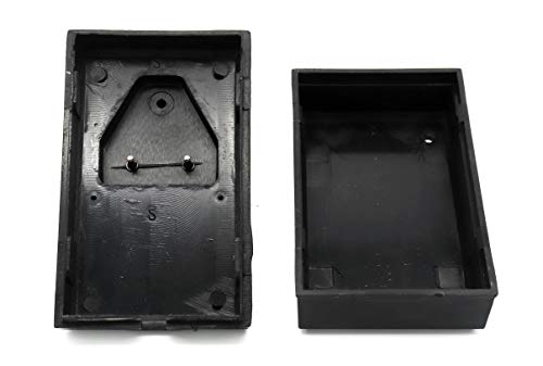 Image of Electronic spices Pair OF 2 Plastic Enclosure Box Black Adapter Cabinets For Electronic projects