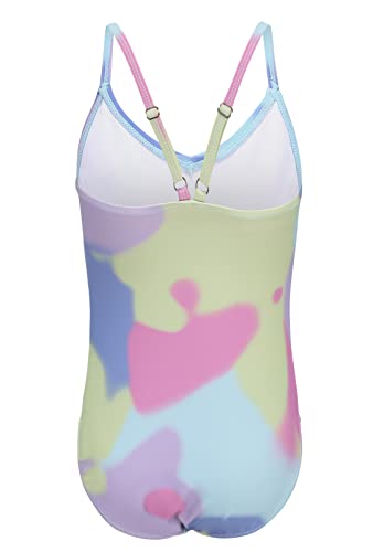 Image of Girls One Piece Swimsuits Tie Dye Bathing Suit for Girls Hawaiian Swimwear 3-16 Years