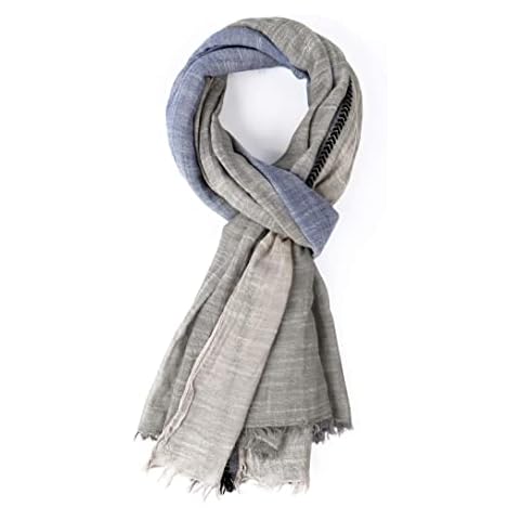 GERINLY Color Block Summer Scarf for Men Cover
