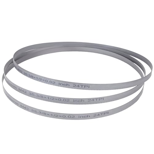 35-3/8 Inch Bandsaw Blade 24 TPI for Milwaukee 48-39-0539 Portable Band Saw Blade 35-3/8 x 1/2 x .020 24 TPI bandsaw Blades 3-Pack