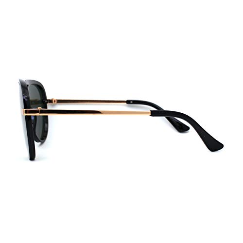 Luxury Half Rim Officer Style Racer Retro Fashion Sunglasses3