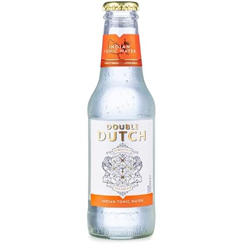 Double Dutch Indian Tonic Water | 24 x 200ml bottles | Low Calorie Perfect Mixer for Cocktails, No Artificial Colours Preservatives or Flavours (Pack of 24) Cover