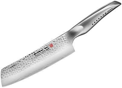 Global SAI 7 1/2 Inch Vegetable Knife - Lightweight Japanese Stainless Steel, Razor Sharp Edge, Made in Japan, SAI-04 - Thumbnail 5