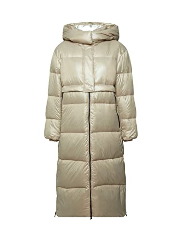 ESPRIT Langer Steppmantel mit recycelter Daunenfüllung