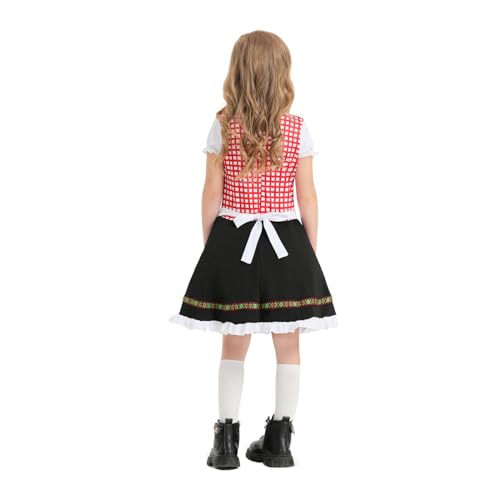 Disfraz infantil dirndl alemán Oktoberfest para niñas miniatura 2