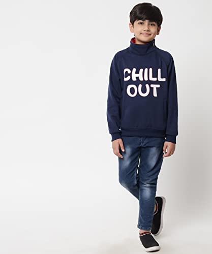 Image of Boys Fleece High Neck Sweatshirt