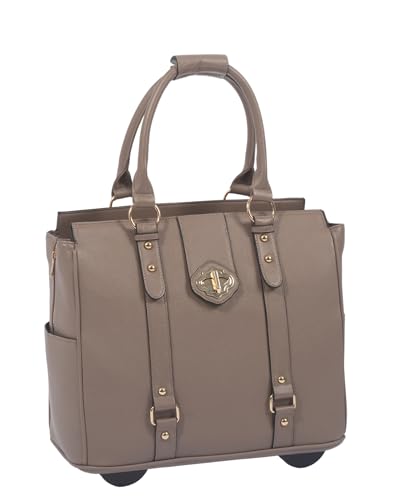 JKM & Company Rolling Laptop Bag for Women | Designer Wheeled Briefcase | Fits 13-17' Laptops |...