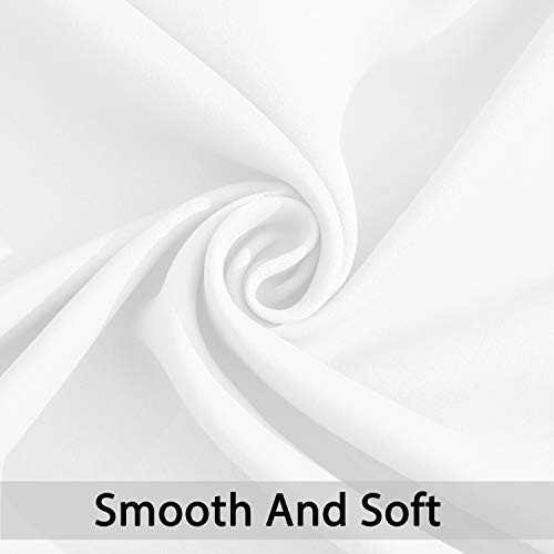 Yakamok Pure White Curtain For Living Room Sliding Glass Door Vertical Blind For Room Darkening Extra Wide Window Drapes Grommet Top Room Divider Panel For Bedroom/Patio 1 Pc 100 X 84 Inch #TOP3