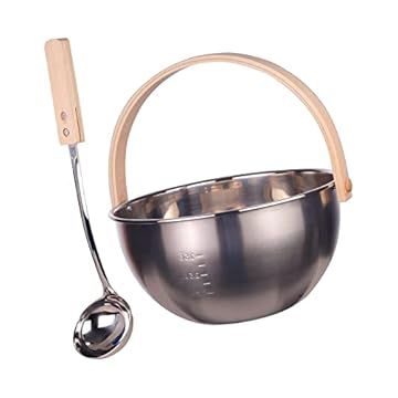 stainless steel sauna bucket