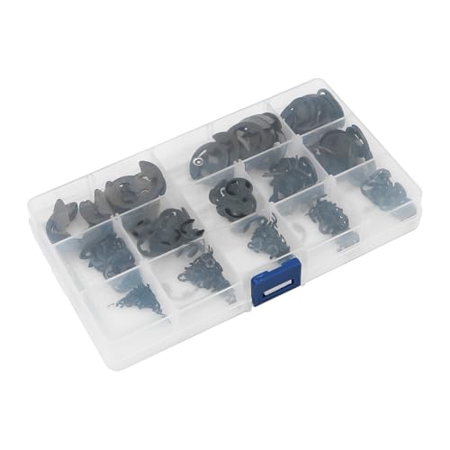 POFET 450PCS E-Clamp Clamp, Snap Split Ring Clamp Kit Durable Retaining Ring Snap Ring Kit For Shafts - Image 4