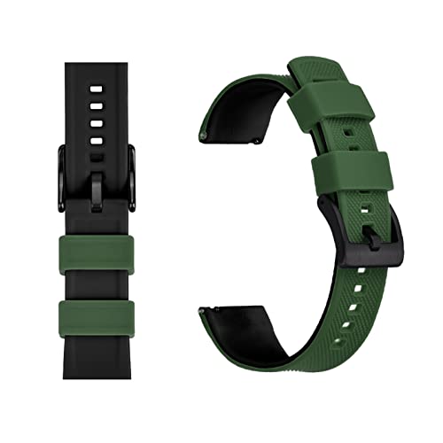 Bracelet silicone 20mm 22mm montre homme femme rechange souple dégagement rapide