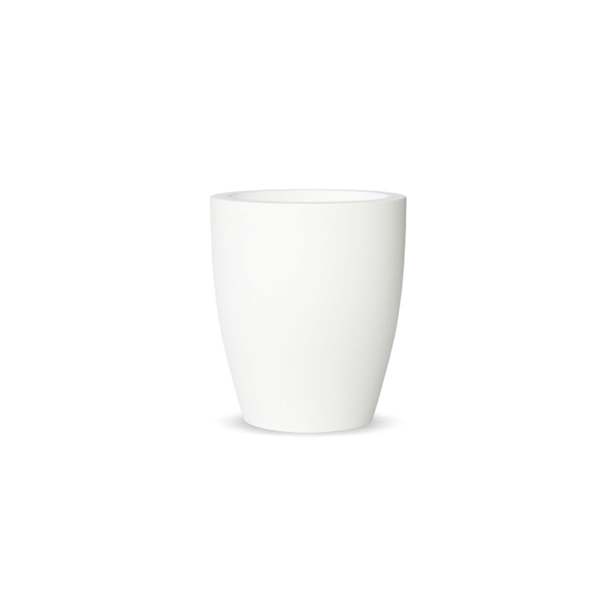 newgarden - Macetero Redondo de ø40x43 cm de Polietileno Muy Resistente para Flores y Plantas. Maceta de 30 litros. Color Blanco
