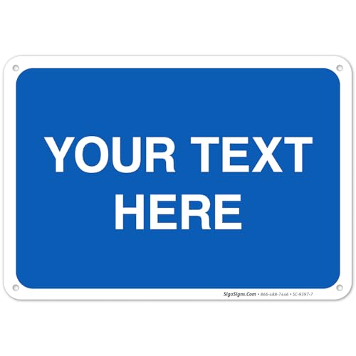 Personalized Custom Blue Background Customize for Office, Business, Workplace, Home,