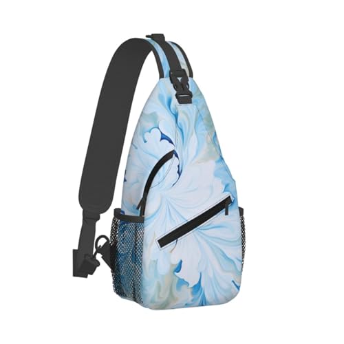 Bolso cruzado negro y blanco para hombres y mujeres miniatura 2