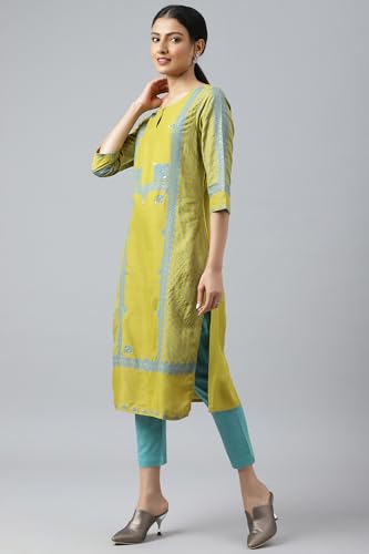 Image of W for Woman Women's Viscose Regular Fit Casual Kurta