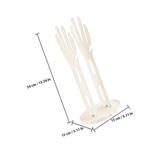 Soporte para guantes de limpieza multifuncional con base antigoteo para mantener encimeras secas 3