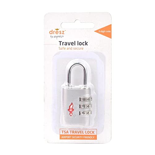 Preisvergleich Produktbild Dresz Luggage Locks Gepäckschloss, 6 cm, Silver
