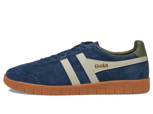 Image of Gola Men's Hurricane Suede Navy /Feather Grey /Khaki /Gum 7 M