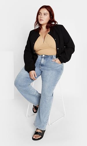 Image of City Chic Women's Plus Size Amelila Pleat Bodysuit
