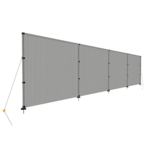 Windscreen4less Outdoor Privacy Fence Fencing Kit for Dog Pool Deck