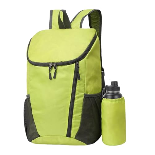 Mochila de senderismo ligera – 16.54 x 11.02 x 7.87 pulgadas, impermeable, plegable, ligera, bolsa de equipo de campamento para pesca, senderismo, urgencia, rancho juvenil, verde claro, Refer to