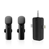 ピンマイク 瞬時接続 ノイズ軽減 360°集音 同時使用 コンパクト スマホ マイク 設定不要 PD充電 iPhone iPad Android 3.5mm対応 Vlog撮影/動画配信/生放送/ASMR/TikTok用